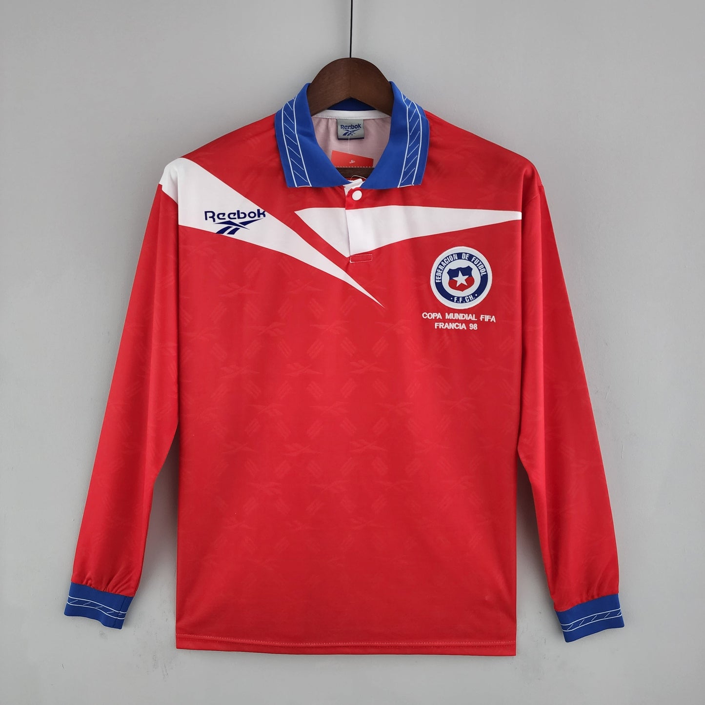 Camiseta Selección Chile mundial 1998 Local manga larga | Retro