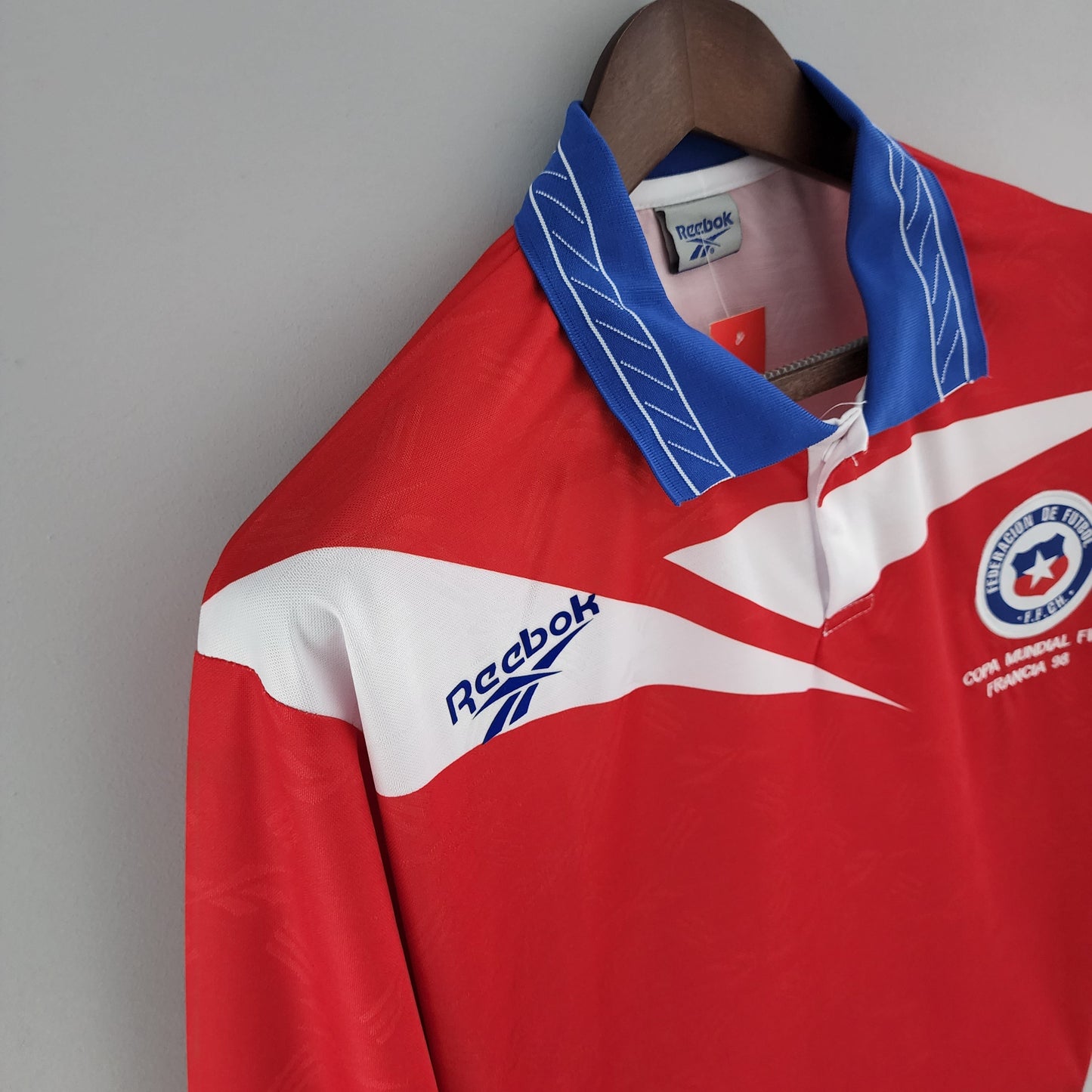 Camiseta Selección Chile mundial 1998 Local manga larga | Retro