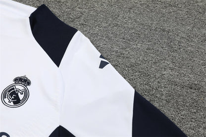 Buzo Completo Real Madrid Blanco Diseño Azul