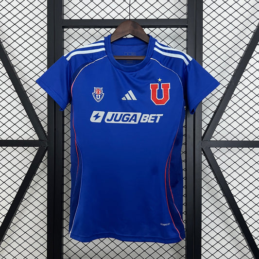 Camiseta Universidad de Chile Local 2025 Versión Mujer