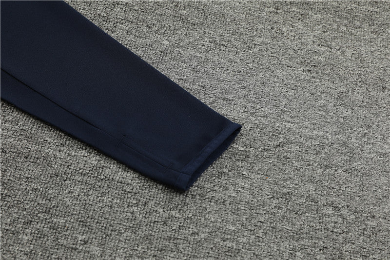 Buzo Completo Real Madrid Blanco Diseño Naranja