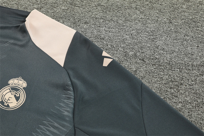 Buzo Completo Real Madrid Gris Crema