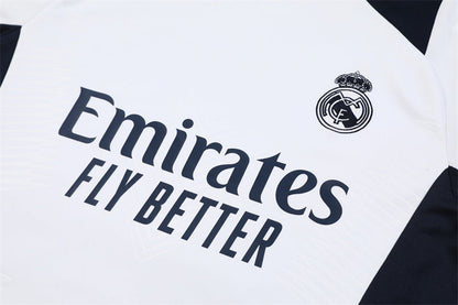 Buzo Completo Real Madrid Blanco Diseño Azul