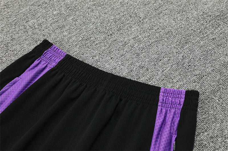 Buzo Completo Real Madrid Negro Morado