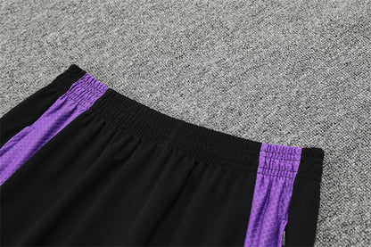 Buzo Completo Real Madrid Negro Morado