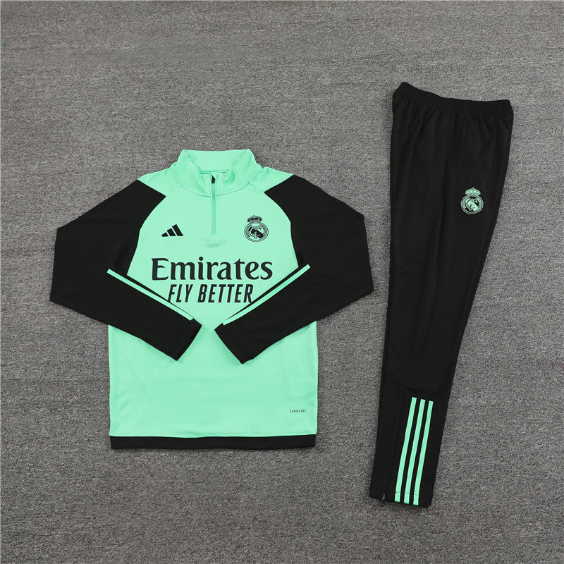 Buzo Completo Real Madrid Gris Cyan