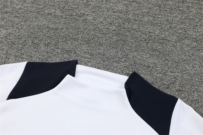 Buzo Completo Real Madrid Blanco Diseño Azul