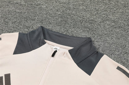 Buzo Completo Real Madrid Crema Con Cierre