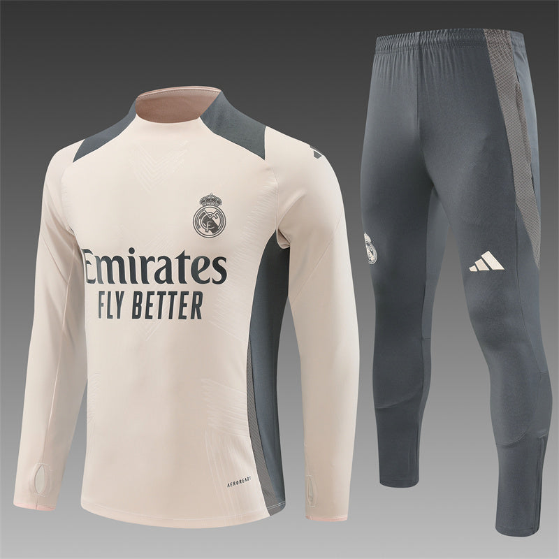 Buzo Completo Real Madrid Crema