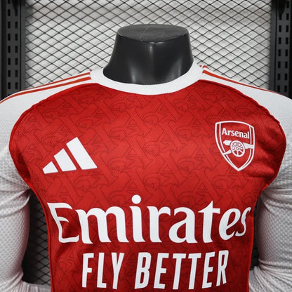 Camiseta Arsenal Local Manga Larga 2025/26 Versión Jugador