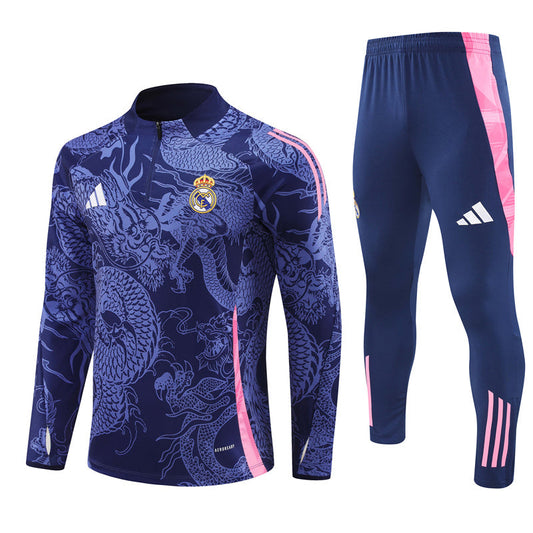 Buzo Completo Real Madrid Dragon Morado