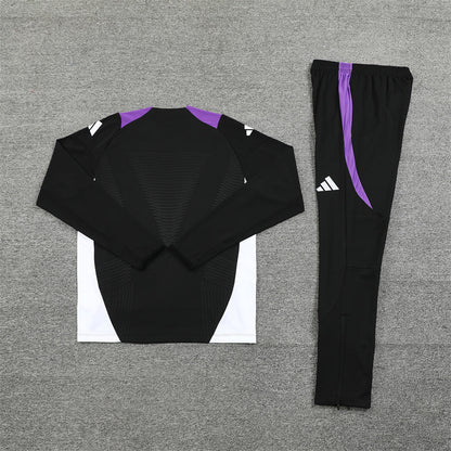 Buzo Completo Real Madrid Negro Morado
