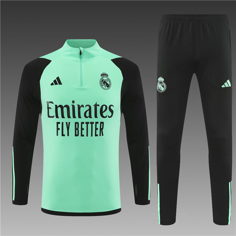 Buzo Completo Real Madrid Gris Cyan
