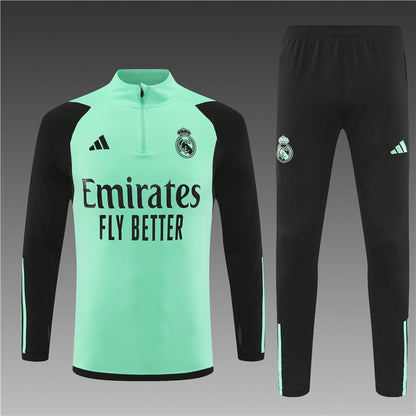 Buzo Completo Real Madrid Gris Cyan