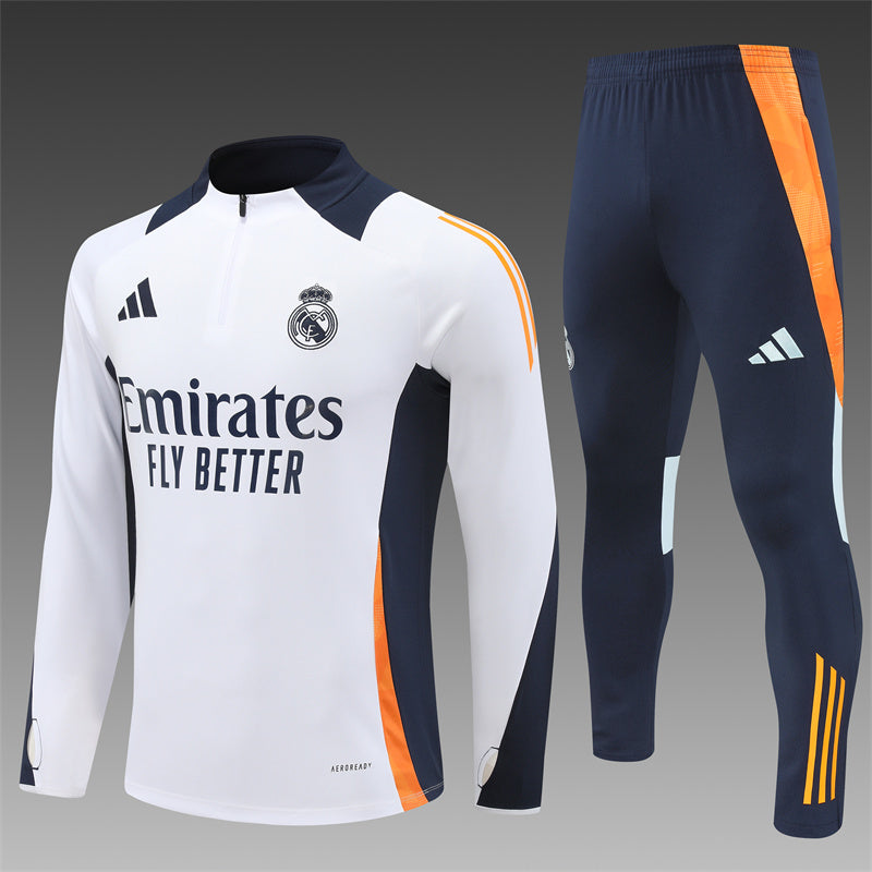 Buzo Completo Real Madrid Blanco Azul