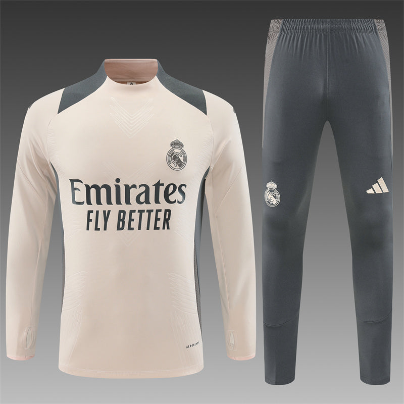 Buzo Completo Real Madrid Crema