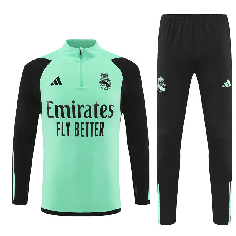 Buzo Completo Real Madrid Gris Cyan