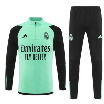 Buzo Completo Real Madrid Gris Cyan