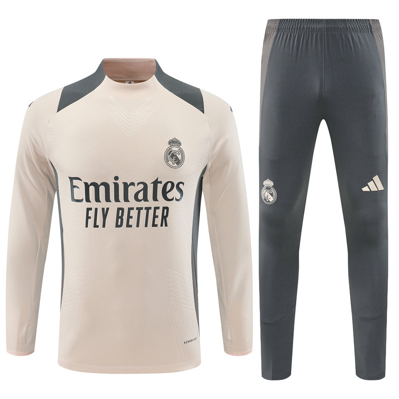 Buzo Completo Real Madrid Crema