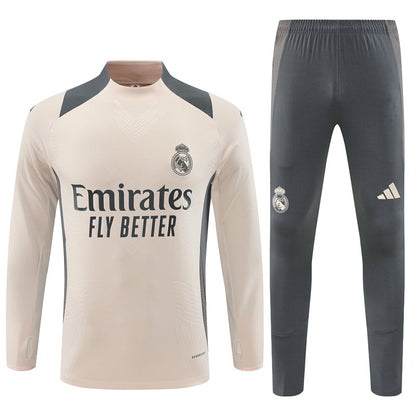Buzo Completo Real Madrid Crema