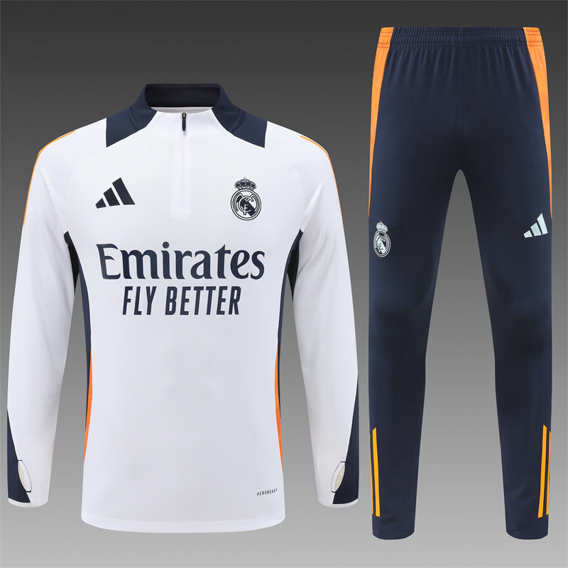 Buzo Completo Real Madrid Blanco Azul