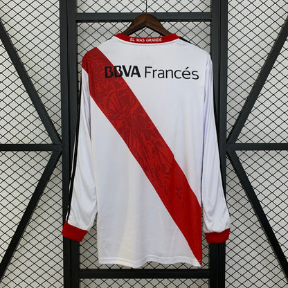 Camiseta River Plate Local Retro Manga Larga 2013/14 Versión Fan