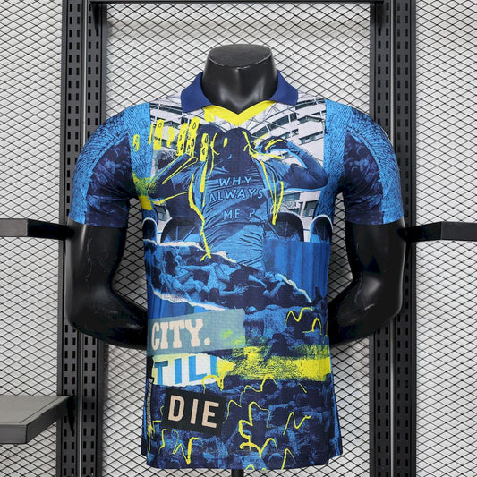 Camiseta Manchester City Edición Especial Azul 2025/26 Versión Jugador