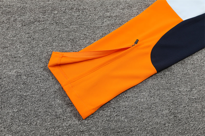 Buzo Completo Real Madrid Blanco Diseño Azul