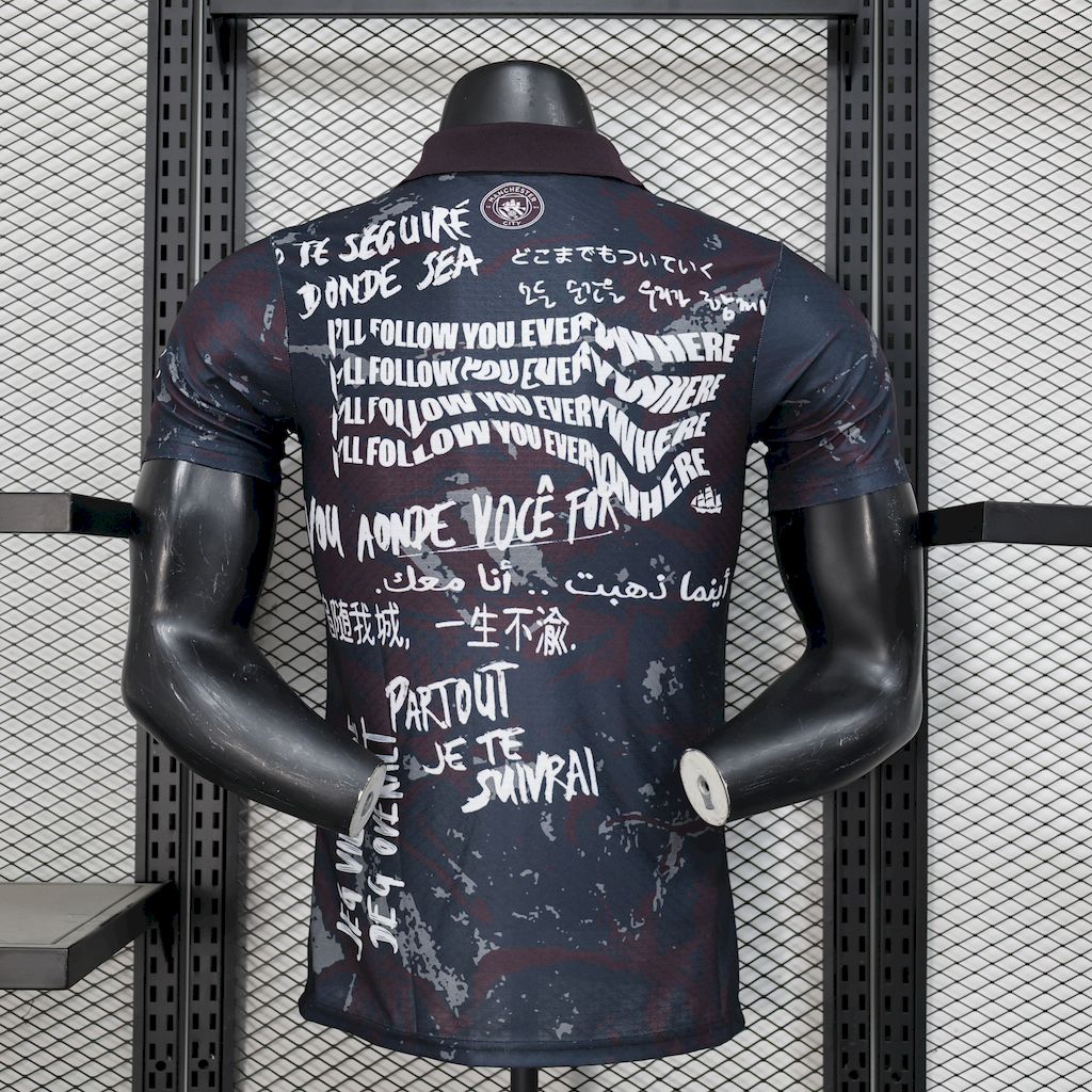 Camiseta Manchester City Edición Especial Negra 2025/26 Versión Jugador