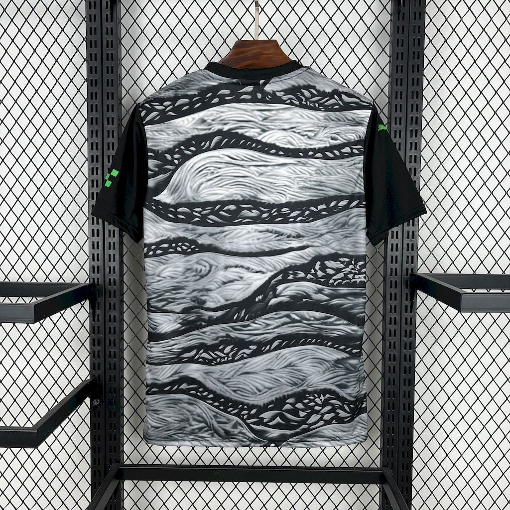 Camiseta Manchester City Edición Especial Negro y Gris 2025/26 Versión Fan