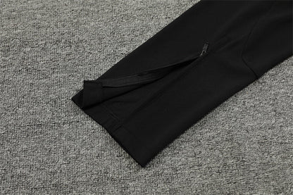 Buzo Completo Real Madrid Negro Diseño Dorado