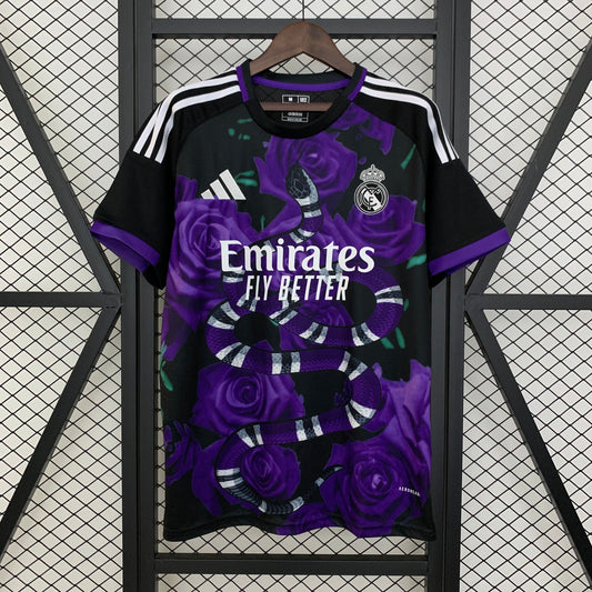 Real Madrid Edición Purple Rosas 2025/26 Versión Fan
