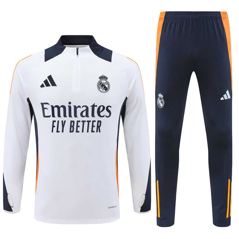 Buzo Completo Real Madrid Blanco Azul