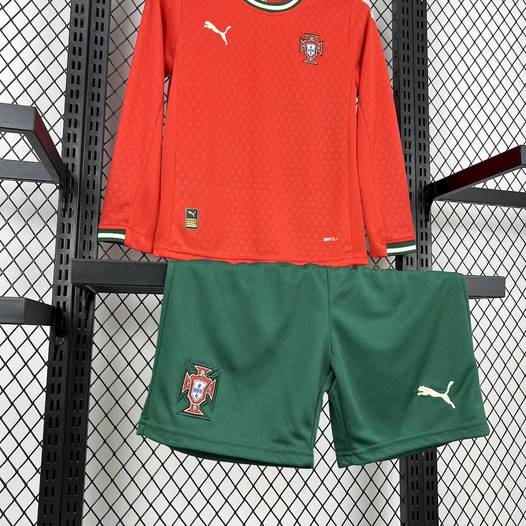 Portugal Kit Niños Manga Larga Local 2025/26