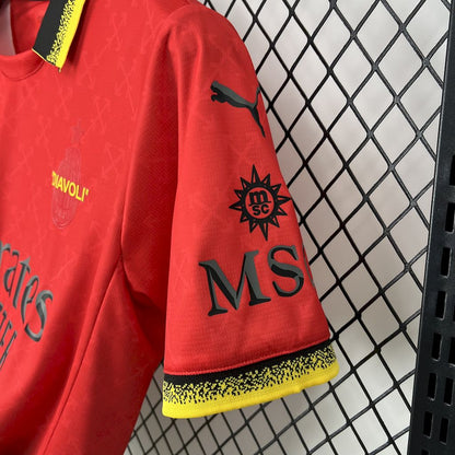 Camiseta AC Milan Edición Especial Roja 2025/26 Versión Fan