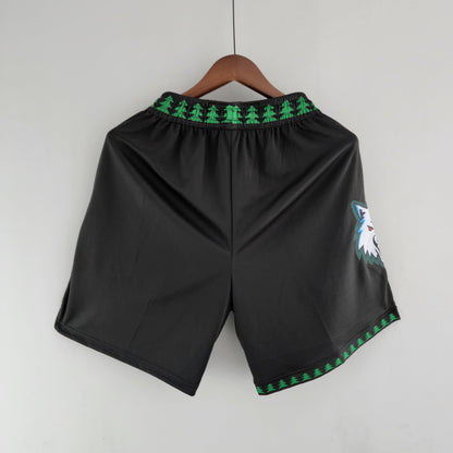 Camiseta Minnesota Timberwolves Shorts Negros