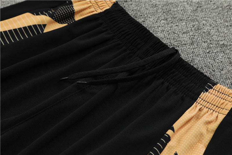 Buzo Completo Real Madrid Negro Dorado