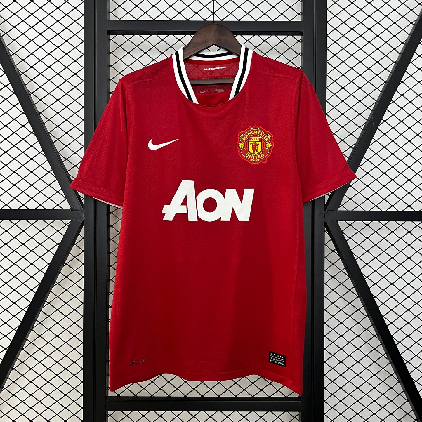 Camiseta Manchester United Local Retro 2011/12 Versión Fan