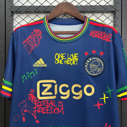 Camiseta Ajax Edición Especial "Bob Marley Azul" 2025/26 Versión Fan