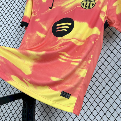 Camiseta FC Barcelona Pre-Partido Naranja 2025/26 Versión Fan