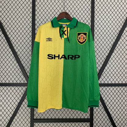Camiseta Mancheter Unite 1992/94 Visita Tercer Kit | Manga larga Retro