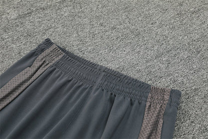 Buzo Completo Real Madrid Crema Diseño Gris