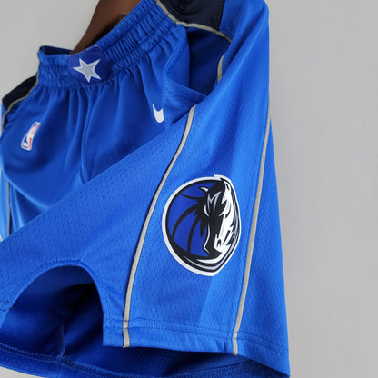 Camiseta Dallas Mavericks Shorts Azules
