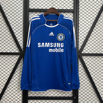 Camiseta Chelsea Manga Larga Local Retro 2006/07 Versión Fan