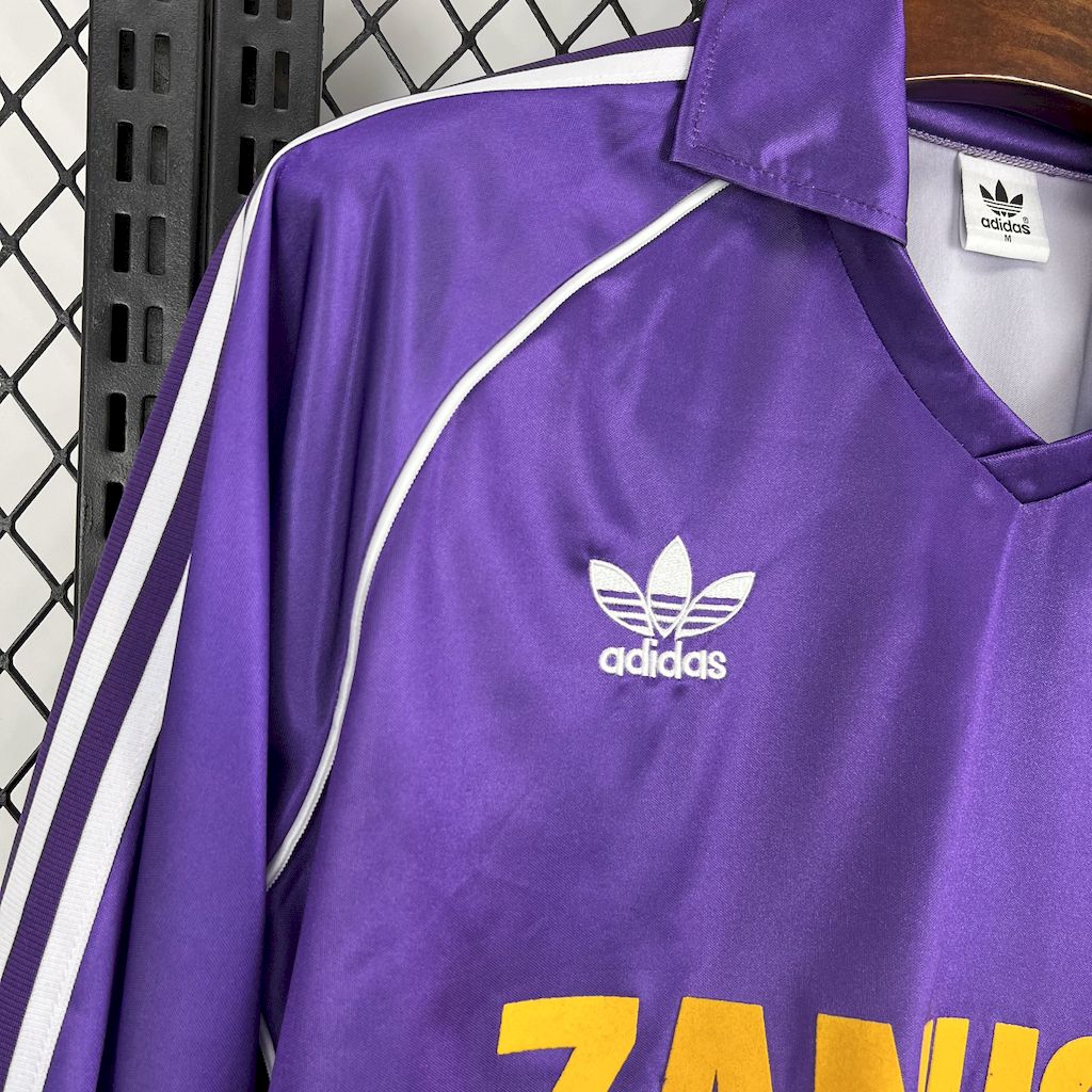 Camiseta Real Madrid Tercera Manga Larga Retro 1984/85 Versión Fan