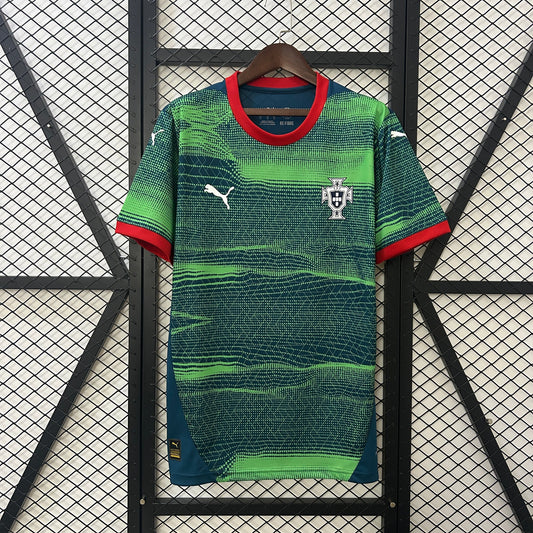 Camiseta Portugal Entrenamiento Verde 2025 Versión Fan