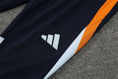 Buzo Completo Real Madrid Blanco Diseño Azul