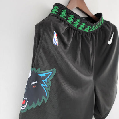 Camiseta Minnesota Timberwolves Shorts Negros