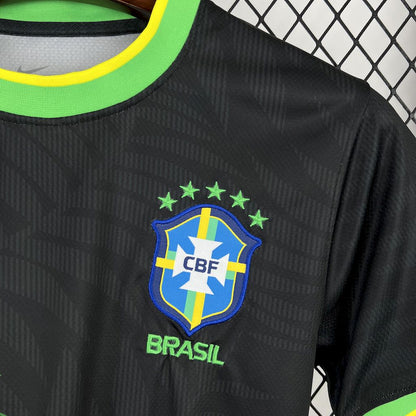 Camiseta Brasil "Edición Pigeon Negro" 2025/26 Versión Fan