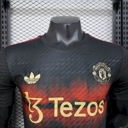 Camiseta Manchester United Edición Especial Negro 2025/26 Versión Jugador